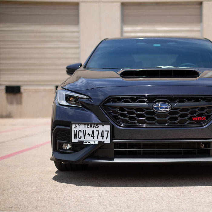 COBB Redline Carbon Fiber License Plate Relocation Kit 2020 - 2025 Outback XT / 2020 - 2025 Outback Wilderness - 861660 - Subimods.com