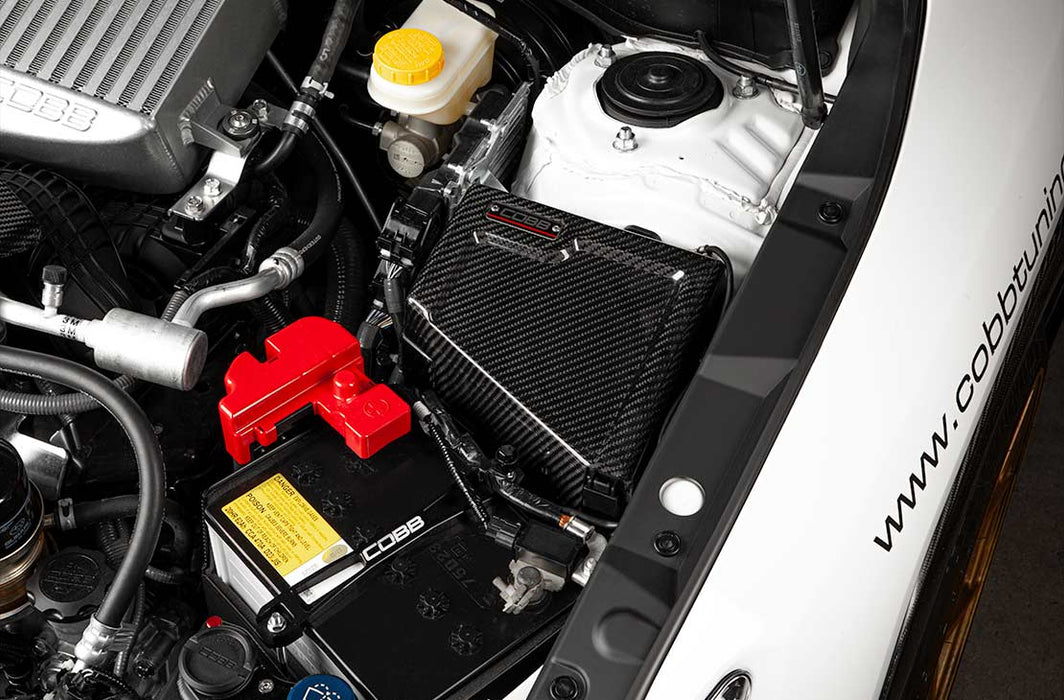 COBB Redline Gloss Carbon Fiber Fuse Box Cover Driver Side 2022 - 2025 WRX - 846665 - Driver - Subimods.com