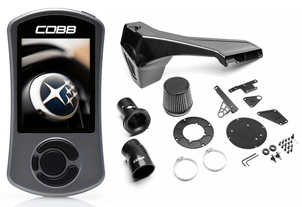 COBB Stage 1+ Power Package w/ Redline Carbon Fiber Intake 2008 - 2014 WRX / 2008 - 2014 STI - 615X01P-RED - Subimods.com