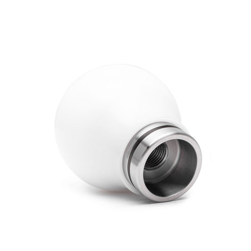 COBB Weighted Round Delrin Shift Knob White w/ Interchangeable Base 6 Speed Subaru Models - 213360 - W - Subimods.com