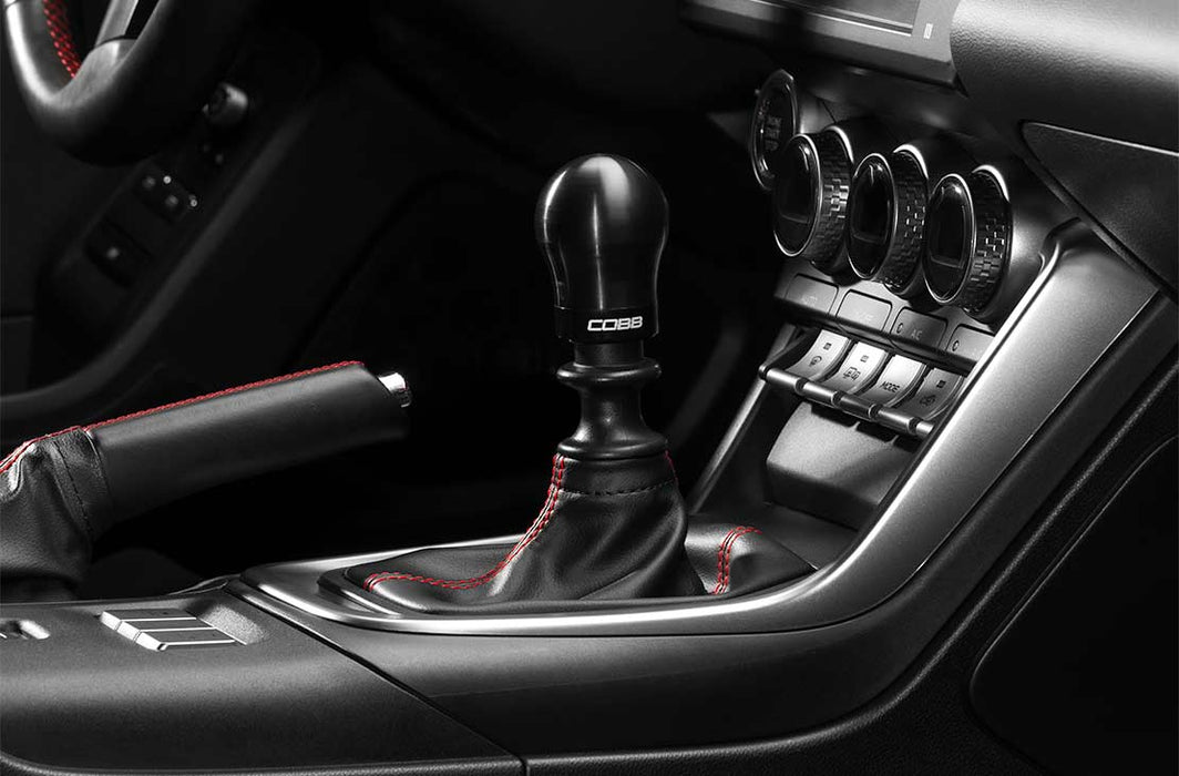 COBB Weighted Short Shift Knob Black w/ Interchangeable Base 2013 - 2024 BRZ / 2013 - 2016 FRS / 2017 - 2021 GT86 / 2022 - 2024 GR86 - 291360 - BK - Subimods.com