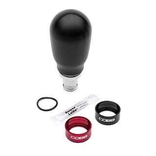 COBB Weighted Tall Shift Knob w/ Interchangeable Base 2017 - 2020 Honda Civic Si / 2017 - 2021 Honda Civic Type R - 2H1370 - BK - Subimods.com
