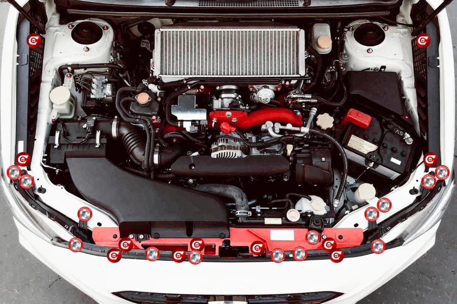 Compressive Engine Dress-up Clips Kit for WRX 2015-2021 — Subimods.com