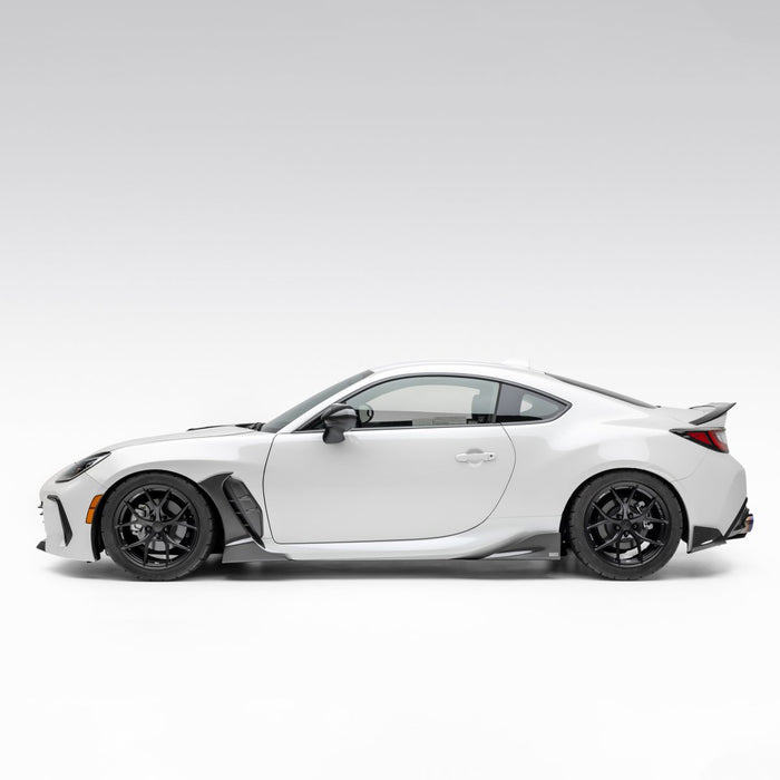 Compressive Tuning Black Series Carbon Fiber Side Skirt Extensions 2022 - 2024 BRZ / 2022 - 2024 GR86 - SSK - 3KCF - Z86 - Subimods.com