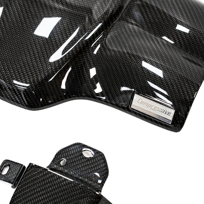 Compressive Tuning EngineArt Carbon Fiber Intake Manifold Cover w/ Pulley Cover Addon 2022 - 2024 BRZ / 2022 - 2024 GR86 - CT - 038 - Subimods.com