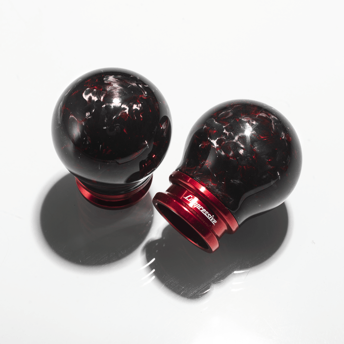 Compressive Tuning Forged Limited Edition Red Carbon Fiber Shift Knob Most Subaru Models - RFCF - KNB - RD - 1 - Subimods.com