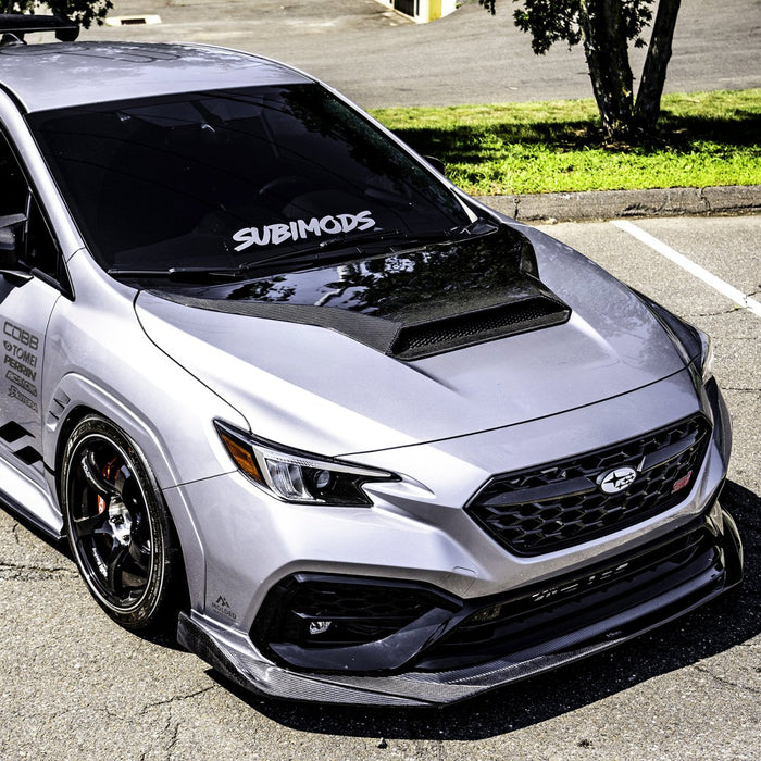 Compressive Tuning Formula Carbon Fiber Hood Scoop 2022 - 2024 WRX - ADRHS - 3KCF - VB - Subimods.com