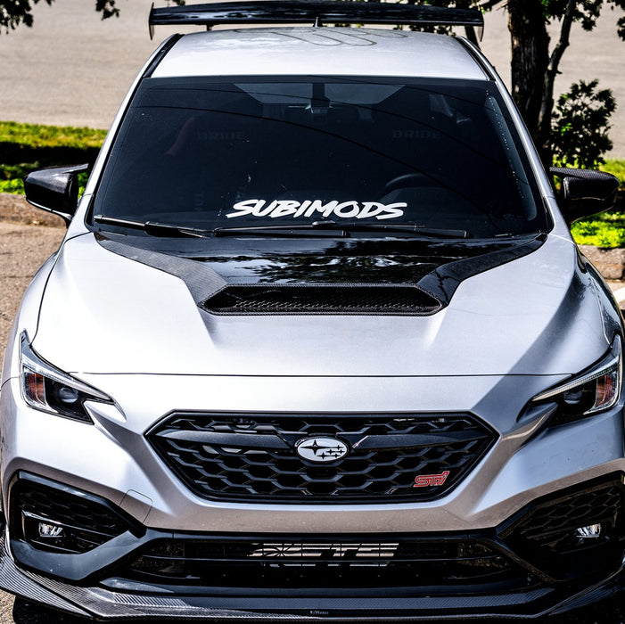 Compressive Tuning Formula Carbon Fiber Hood Scoop 2022 - 2024 WRX - ADRHS - 3KCF - VB - Subimods.com