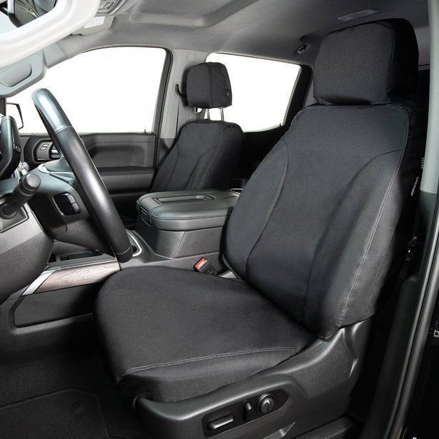 Covercraft Endura Waterproof SeatSaver Custom Seat Covers Front Row Black 2014 - 2019 Forester - SS2481WFBK - Subimods.com