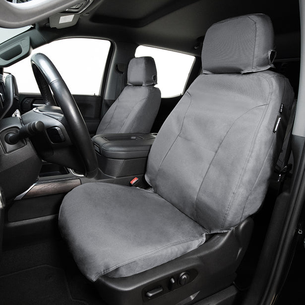 Covercraft Endura Waterproof SeatSaver Custom Seat Covers Front Row Grey 2020 - 2024 Forester / 2020 - 2023 Crosstrek / 2020 - 2025 Ascent - SS2568WFGY - Subimods.com