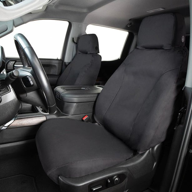 Covercraft Polycotton SeatSaver Custom Seat Covers Front Row Charcoal 2014 - 2019 Forester - SS2481PCCH - Subimods.com