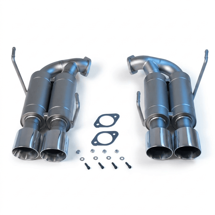 cp-e Austenite Dual Muffler Axle Back Exhaust 2015-2021 WRX / 2015-2018 STI - SBAE00002B - Subimods.com
