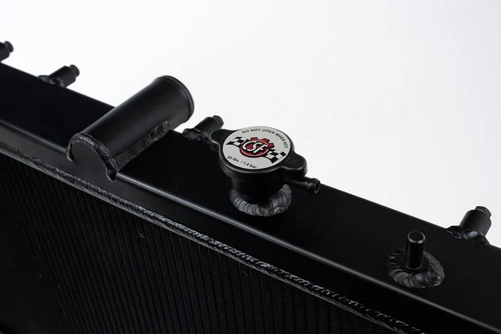 CSF Racing Aluminum Radiator Black 2002 - 2007 WRX w/ Manual Transmission / 2004 - 2007 STI - 3076B - Subimods.com