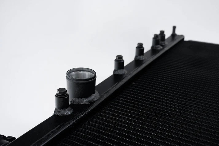 CSF Racing Aluminum Radiator Black 2002 - 2007 WRX w/ Manual Transmission / 2004 - 2007 STI - 3076B - Subimods.com