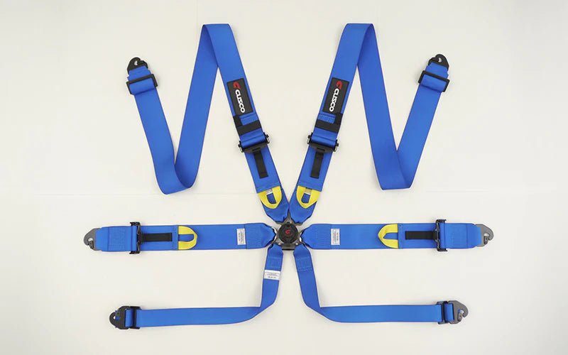 Cusco 6 Point Harness 3 Inch Blue - 00B CRH N6BL - Subimods.com