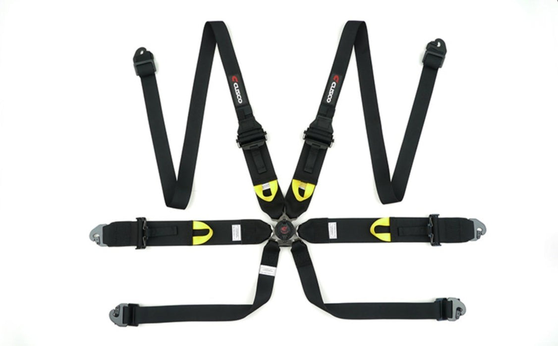 Cusco 6 Point Harness Black For Use w/ Hans Device - 00B CRH N6HBK - Subimods.com