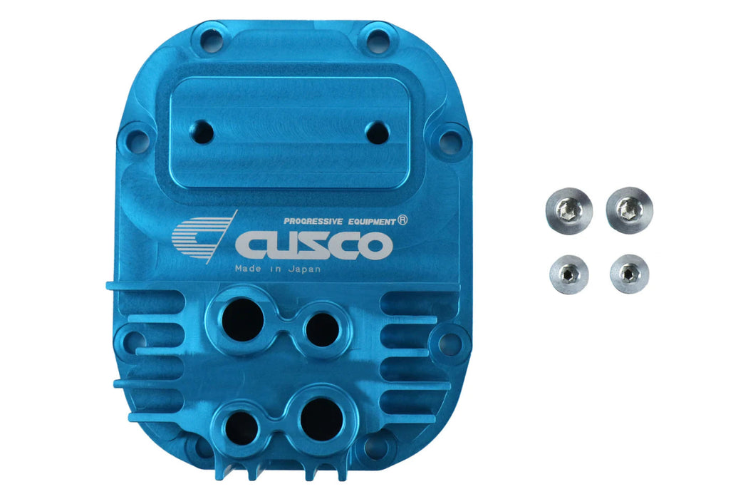 Cusco Increased Capacity Rear Differential Cover Blue R180 2004 - 2021 STI - 692-008-AL - Subimods.com