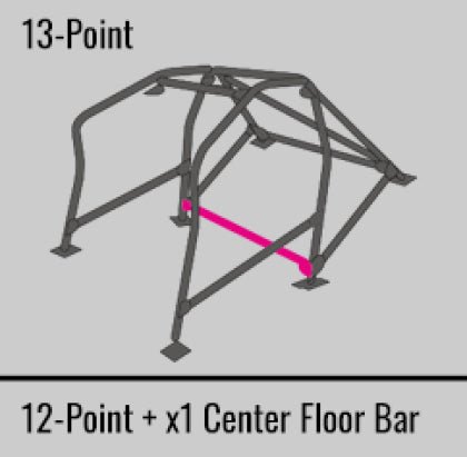 Cusco Steel 13 Point 2 Passenger Escape Dash Roll Cage 2015 - 2021 WRX / 2015 - 2021 STI - 6A1-270-W13 - Subimods.com