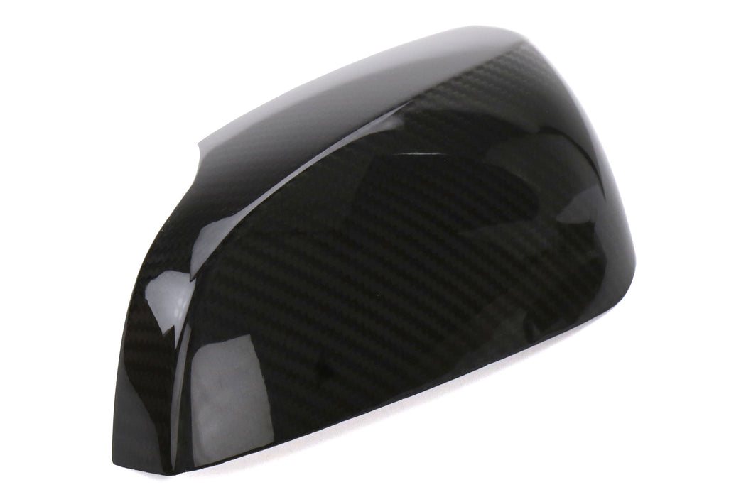OLM Dry Gloss Carbon Fiber Mirror Covers w/ Turn Signal Hole 2015-2021 WRX / STI