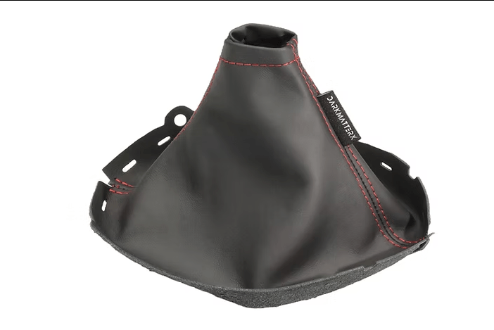 DARKMATTERX Nappa Leather Shift Boot Soul Black w/ Red Stitching 2022 - 2024 WRX - SSB - 022 - LEA1 - RED - Subimods.com