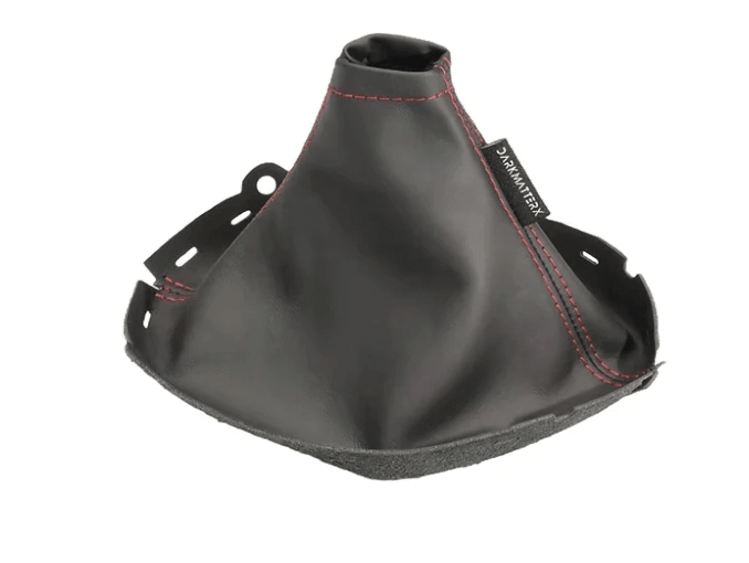 DARKMATTERX Nappa Leather Shift Boot Soul Black w/ Red Stitching 2022-2026 WRX - SSB-022-LEA1-RED - Subimods.com