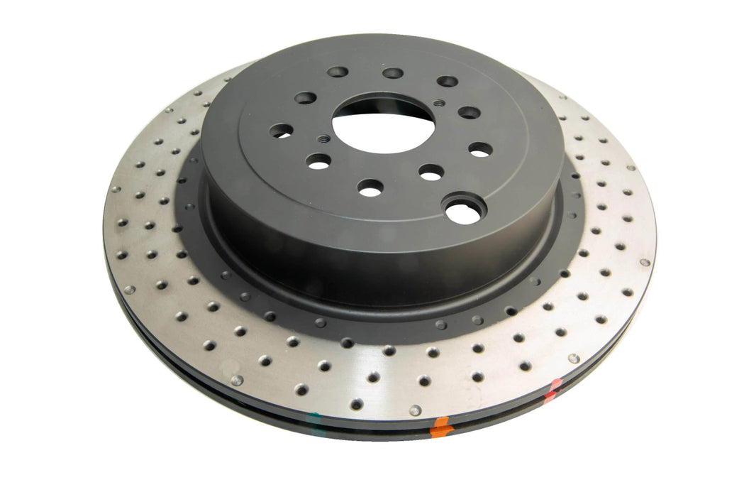 DBA 4000 Series XD Drilled Brake Rotor Front 2018 - 2021 STI / 2024 - 2025 WRX TR w/ Brembo - DBA43050XD-10 - Subimods.com