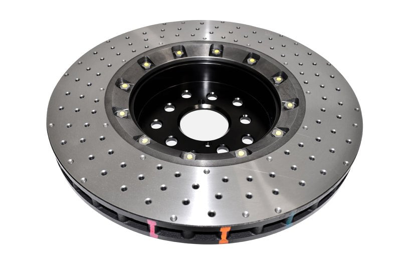 DBA 5000 Series XD Drilled Brake Rotor Front 2018 - 2021 STI / 2024 - 2025 WRX TR w/ Brembo - DBA53050BLKXD-10 - Subimods.com