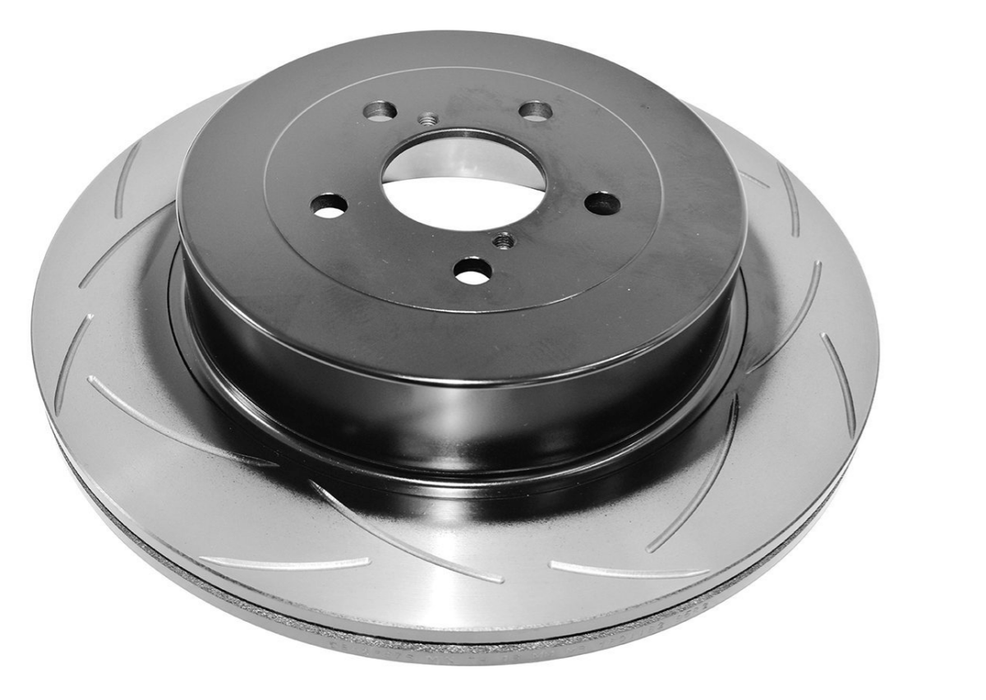 DBA Street Series T2 Slotted Rear Rotor 2002 - 2005 WRX For Use With STI Brembo Caliper Swap - 2657S - Subimods.com