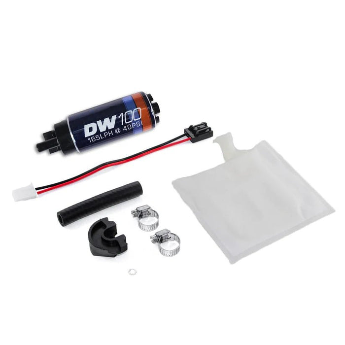 Deatschwerks DW100 Series 165LPH Fuel Pump w/ Install Kit 1993 - 2007 Impreza / 1990 - 1999 Legacy - 9-101-0791 - Subimods.com
