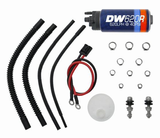 DeatschWerks DW620R Series 620LPH Fuel Pump w/ Universal Install Kit - 9-621-0600 - Subimods.com