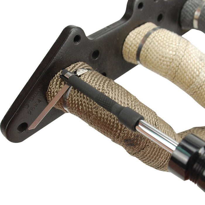 DEI Exhaust Wrap Kit Black Titanium 2 Inches Wide X 100 Feet Long w/ Locking Ties and Locking Tie Tool - 10073 - Subimods.com