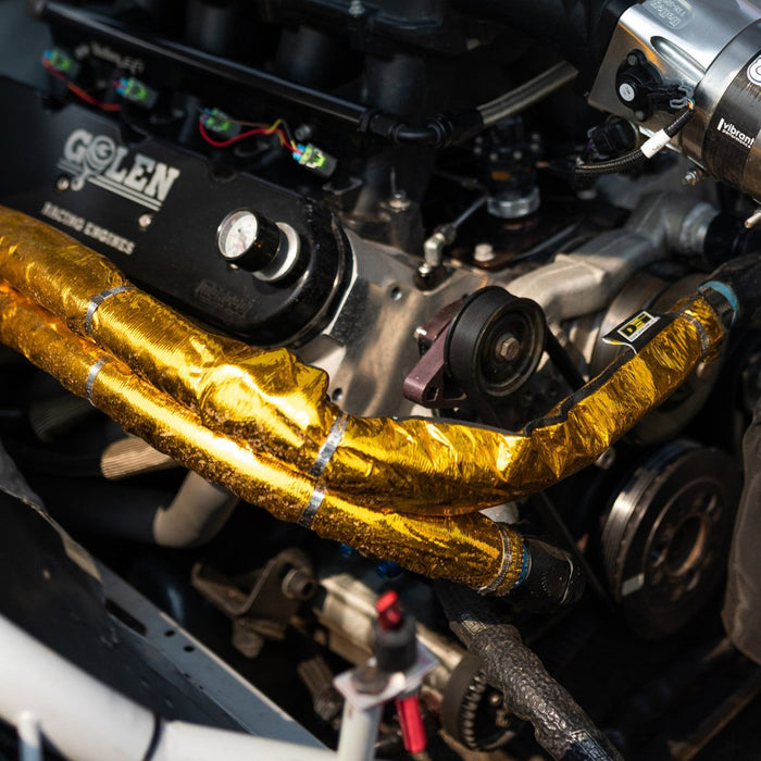 DEI Heat Shroud Gold 0.5 Inch to 1.25 Inch Diameter x 3 Foot Length - 10458 - Subimods.com