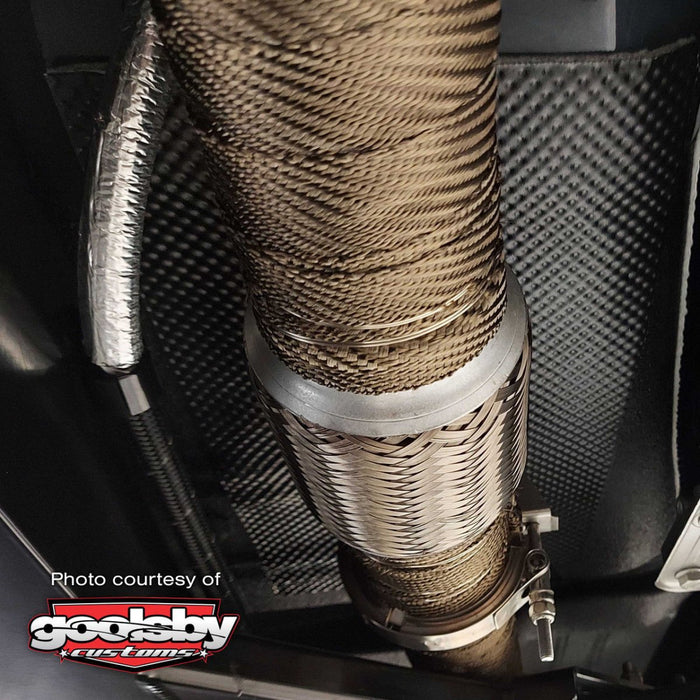 DEI Titanium Exhaust Wrap Kit 2 Inches Wide X 100 Feet Long w/ Stainless Steel Locking Ties and Locking Tie Tool - 10095 - Subimods.com