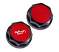 IAG Performance Revolve Engine Bay Dress Up Cap Kit Black w/ Red Accent 2002-2007 WRX / 2004-2007 STI / 2004-2008 Forester XT