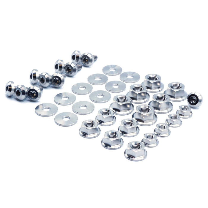 Dress Up Bolts Stage 1 Titanium Hardware Engine Bay Kit 2022 - 2024 WRX - SUB-038-Ti-POL - Subimods.com