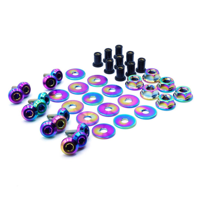 Dress Up Bolts Stage 2 Titanium Hardware Hood Kit 2022 - 2024 WRX - SUB-041-Ti-TB - Subimods.com