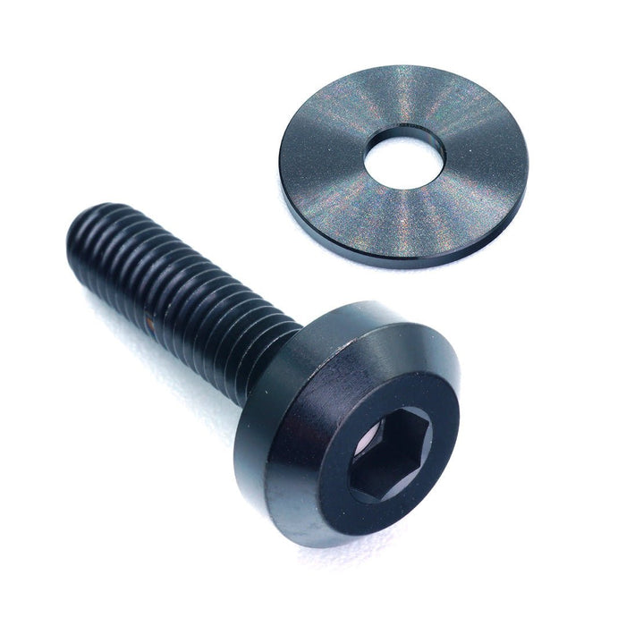 Dress Up Bolts Titanium Hardware Wing Kit 2015 - 2021 STI w/ APR GTC - 300 STI Spec Wing - ACC-022-Ti-BLK - Subimods.com
