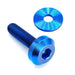 Dress Up Bolts Titanium Hardware Wing Kit 2015 - 2021 STI w/ APR GTC - 300 STI Spec Wing - ACC-022-Ti-BLU - Subimods.com