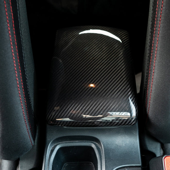 Driven Media Carbon Fiber Armrest Cover 2022 - 2026 WRX - DRVN-1016-G - Subimods.com
