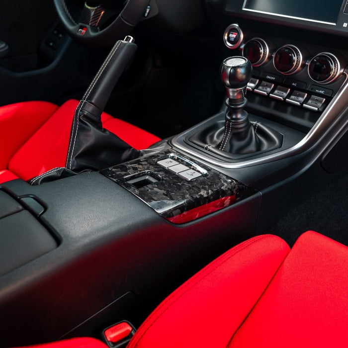 Driven Media Carbon Fiber Center Console Cover 2022-2026 BRZ / 2022-2026 GR86 - DRVN-0008-G - Subimods.com