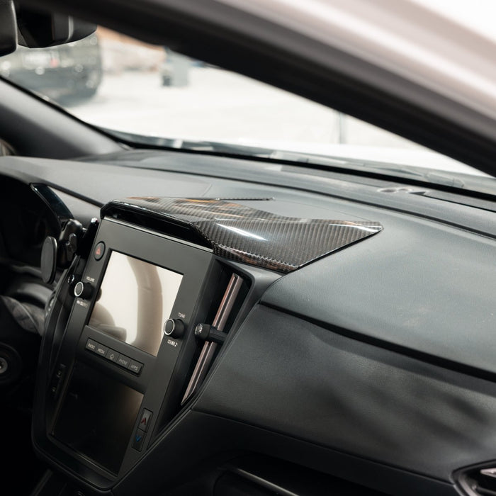 Driven Media Carbon Fiber Center Console Hood Cover 2022-2026 WRX - DRVN-1008-G - Subimods.com