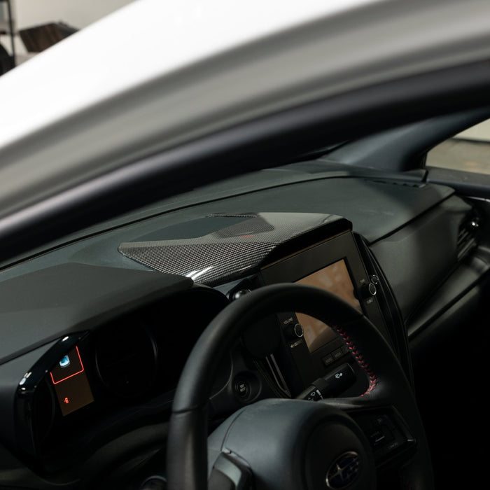 Driven Media Carbon Fiber Center Console Hood Cover 2022-2026 WRX - DRVN-1008-G - Subimods.com