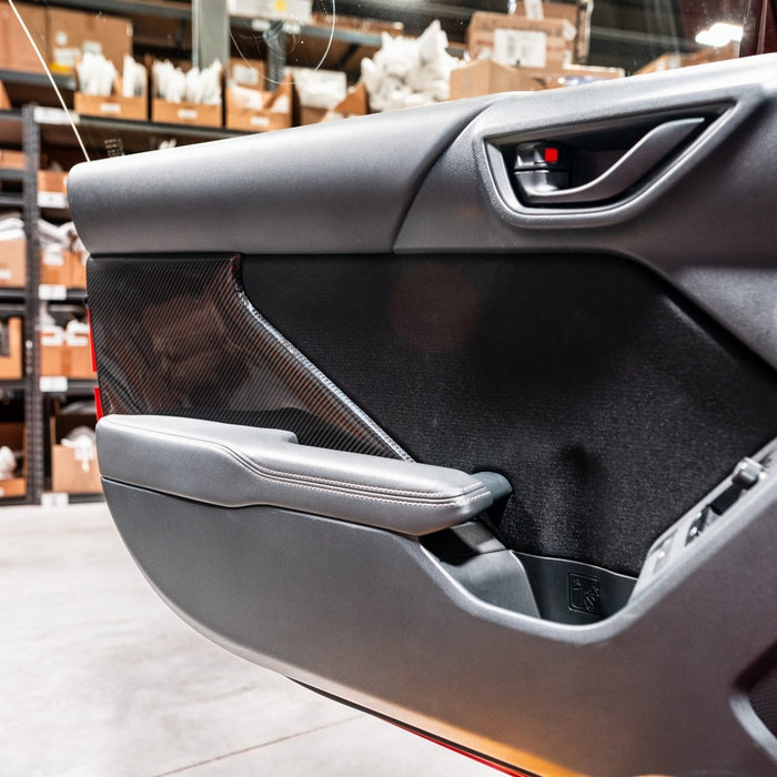 Driven Media Carbon Fiber Door Card Inserts 2022-2026 BRZ / GR86 - DRVN-0068-F - Subimods.com