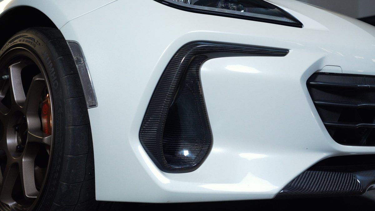 Driven Media Carbon Fiber Front Bumper Bezel Covers 2022-2026 BRZ - DRVN-0066-F - Subimods.com