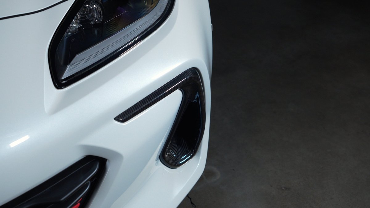 Driven Media Carbon Fiber Front Bumper Bezel Covers 2022-2026 BRZ - DRVN-0066-F - Subimods.com