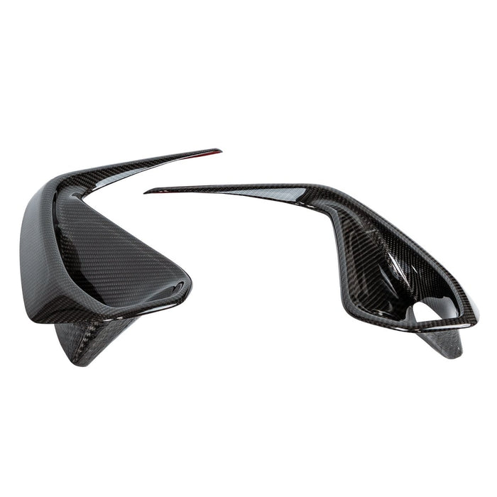 Driven Media Carbon Fiber Front Bumper Bezel Covers 2022-2026 BRZ - DRVN-0066-F - Subimods.com