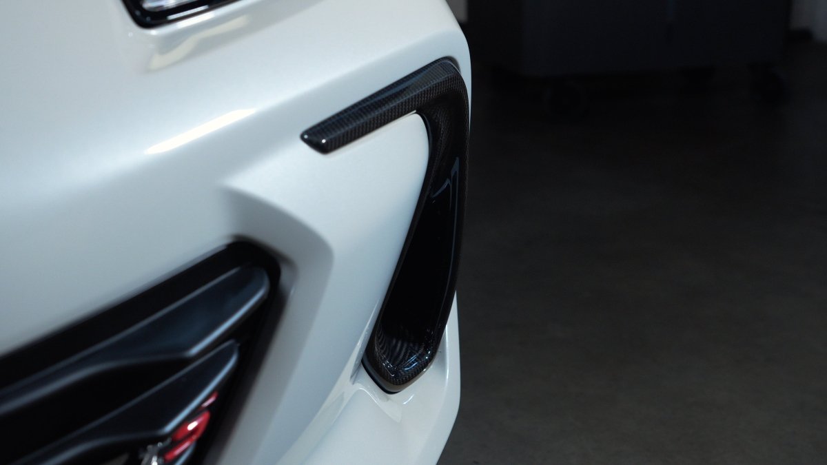 Driven Media Carbon Fiber Front Bumper Bezel Covers 2022-2026 BRZ - DRVN-0066-F - Subimods.com