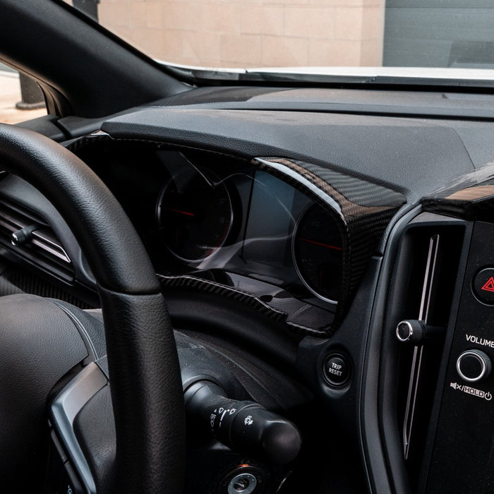 Driven Media Carbon Fiber Gauge Cluster Surround 2022-2026 WRX - DRVN-1014-G - Subimods.com