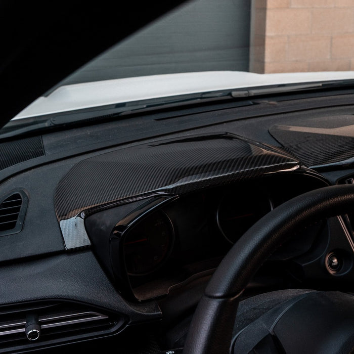Driven Media Carbon Fiber Gauge Hood Cover 2022 - 2026 WRX - DRVN-1019-G - Subimods.com