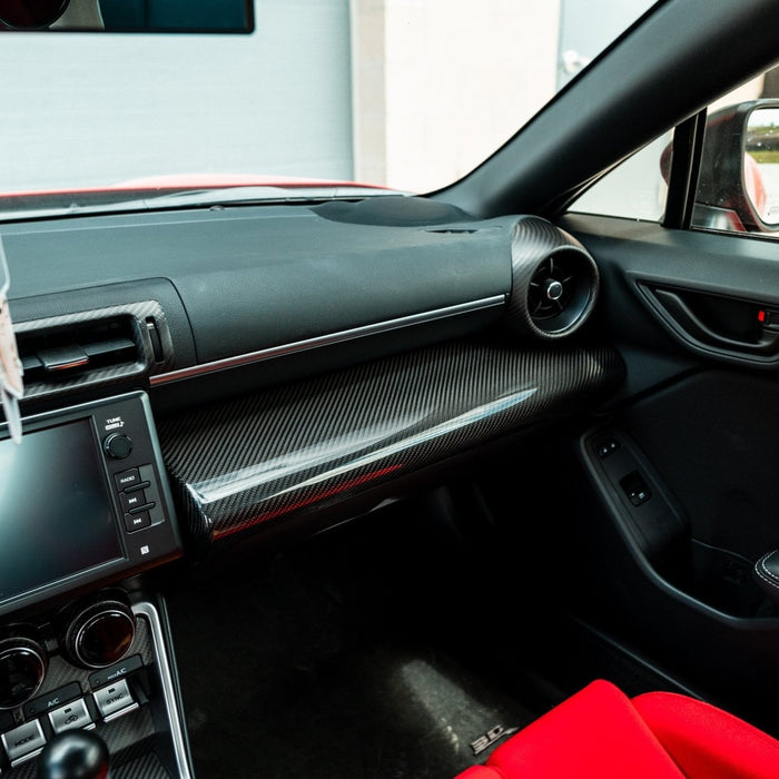 Driven Media Carbon Fiber Glovebox Dashboard Cover 2022-2026 BRZ / 2022-2026 GR86 - DRVN-0037-G - Subimods.com
